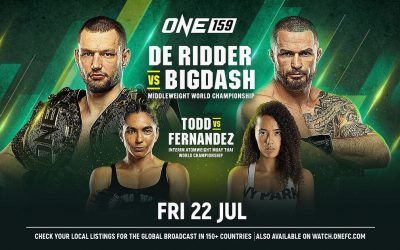 Full Bout Card Announced for ONE 159: De Ridder vs. Bigdash