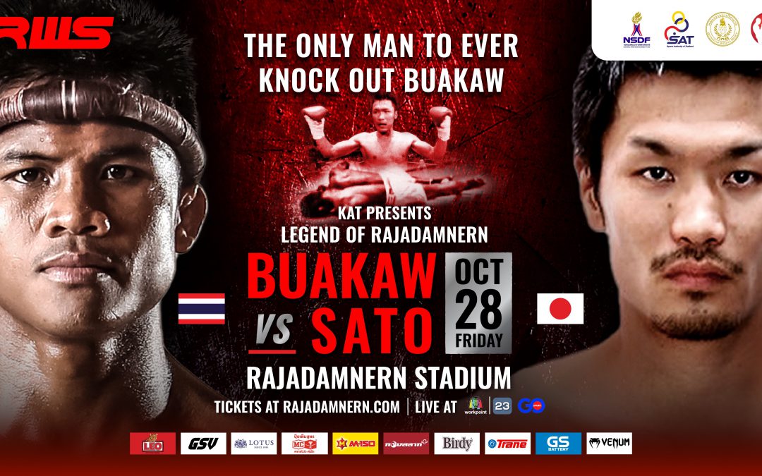 RWS: Rajadamnern World Series to Shake Up Bangkok Again with a Grudge Match on October 28, 2022.Buakaw Banchamek Looks to Avenge the Only Man to Have Ever Knocked Him Out 14 Years Ago.